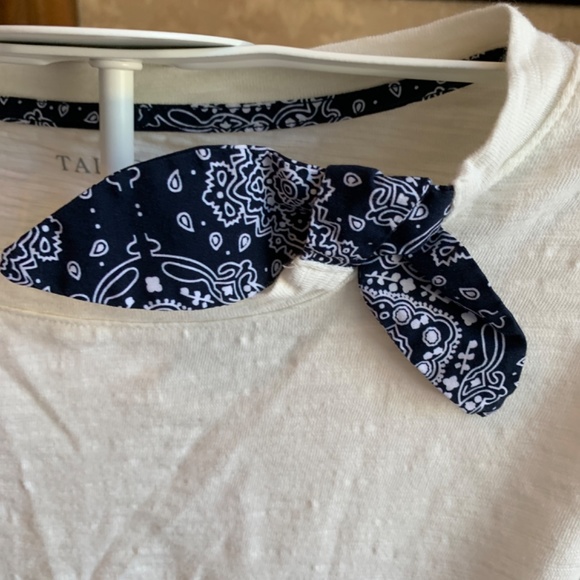 Talbots long sleeve tee with bandana bow at beck. Tee haw! - Picture 4 of 4